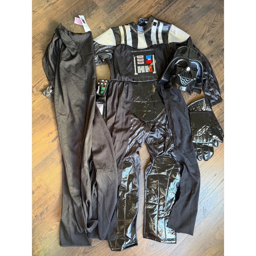 Disney Store Star Wars Darth Vader Costume for Kids Mask Cape Gloves Set 11/12